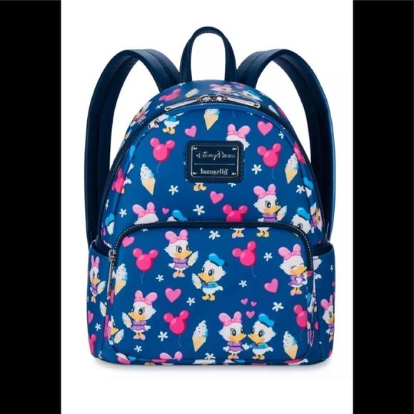 Disney Parks Loungefly Donald and Daisy Duck \'\'Love\'\' Mini Backpack New with Tag main image 4